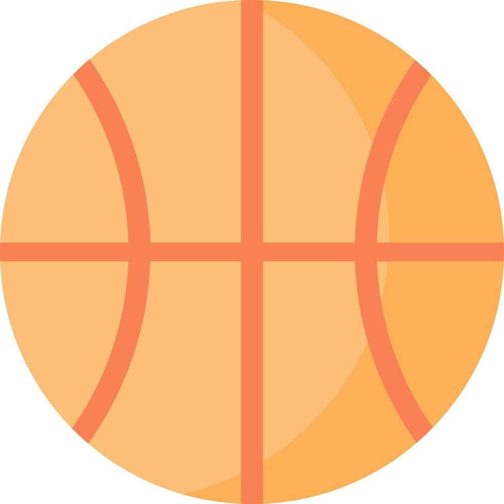 isoliert Basketball Symbol im Orange Farbe. vektor