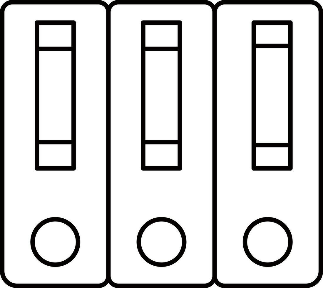 isoliert Datei oder Mappe Symbol im dünn Linie Kunst. vektor