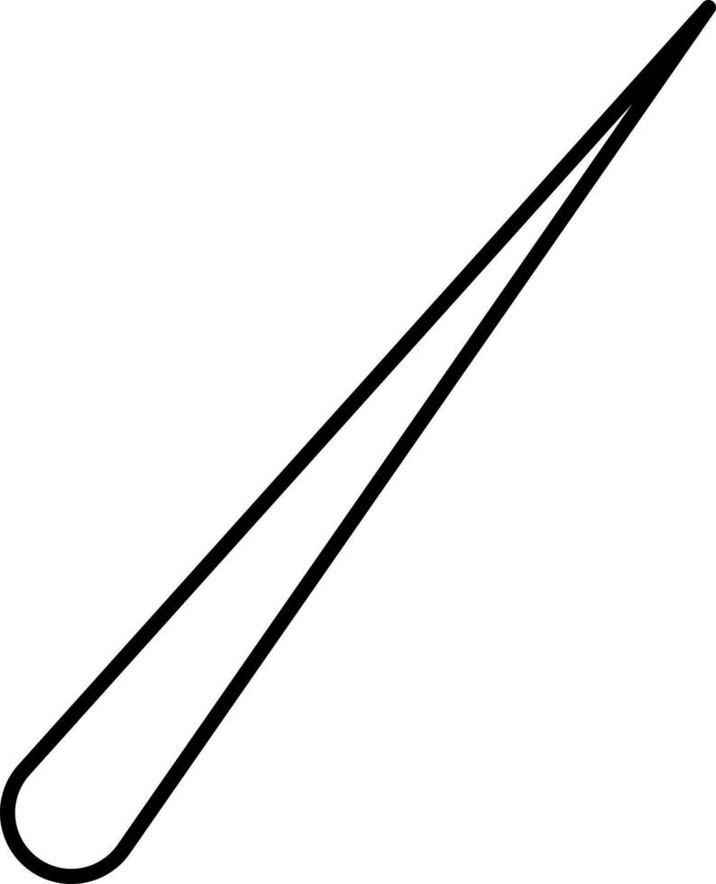 schwarz linear Stil Lehrer Stock Symbol oder Symbol. vektor