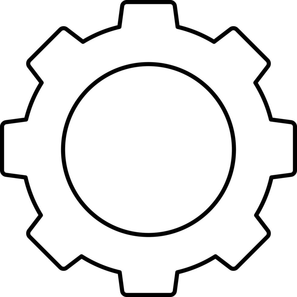 schwarz dünn Linie Kunst Rahmen Symbol oder Symbol. vektor