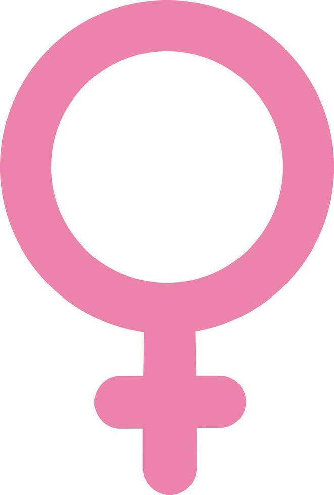 isoliert weiblich Geschlecht Symbol oder Symbol. vektor