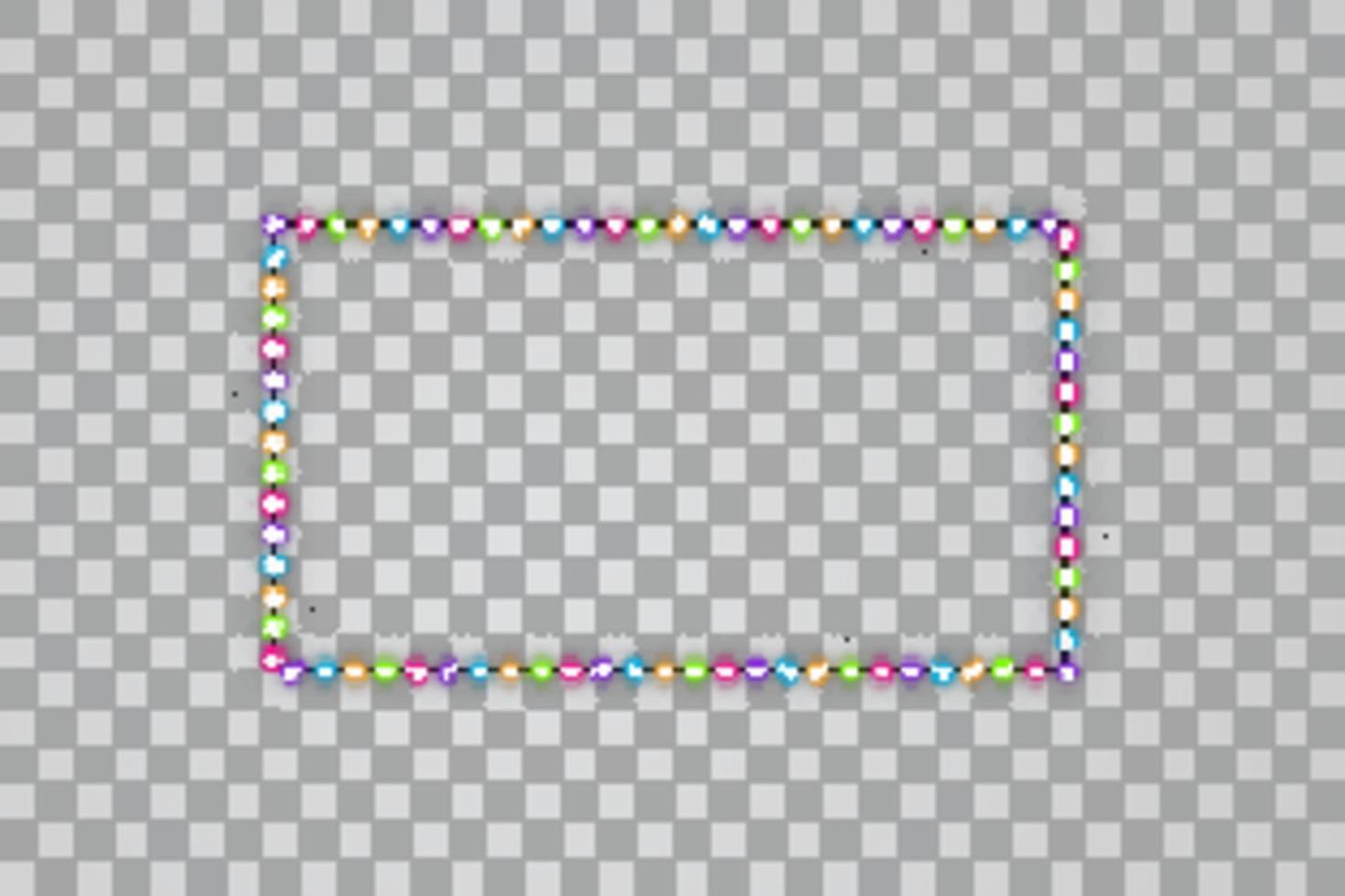 LED-Streifen mit Linie auf Hintergrund vektor