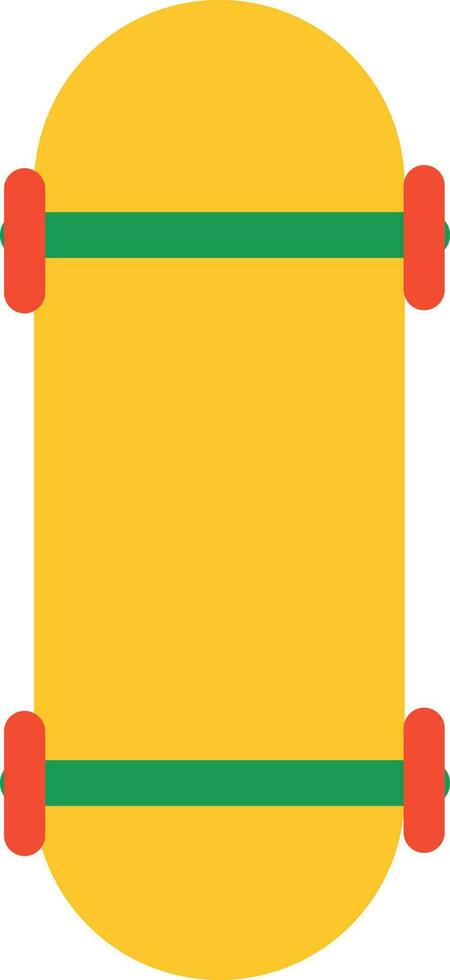 Gelb Schlittschuh Tafel eben Symbol oder Symbol. vektor