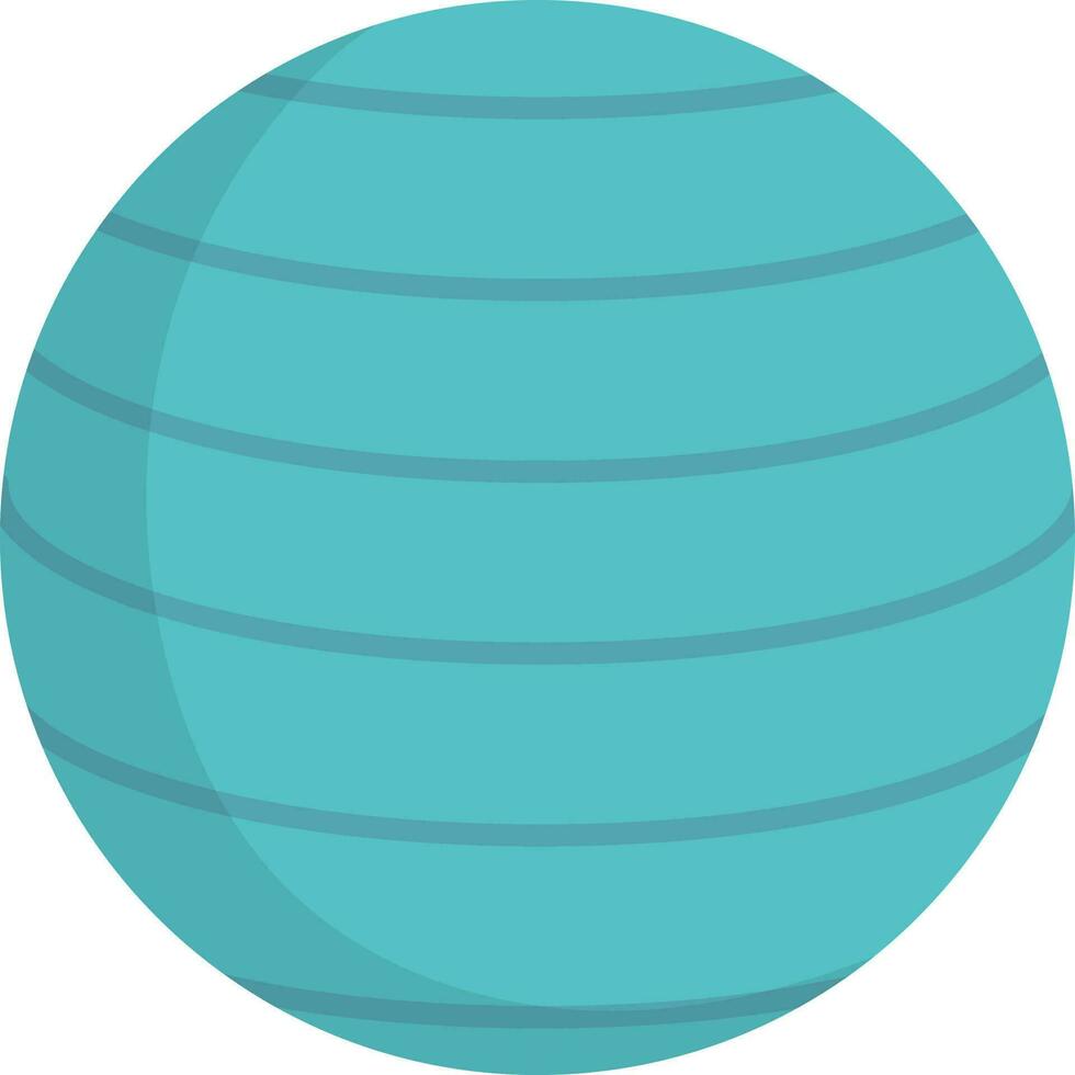 Illustration von Blau Yoga Ball Symbol. vektor
