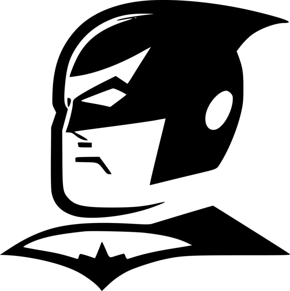 superhjälte, minimalistisk och enkel silhuett - vektor illustration