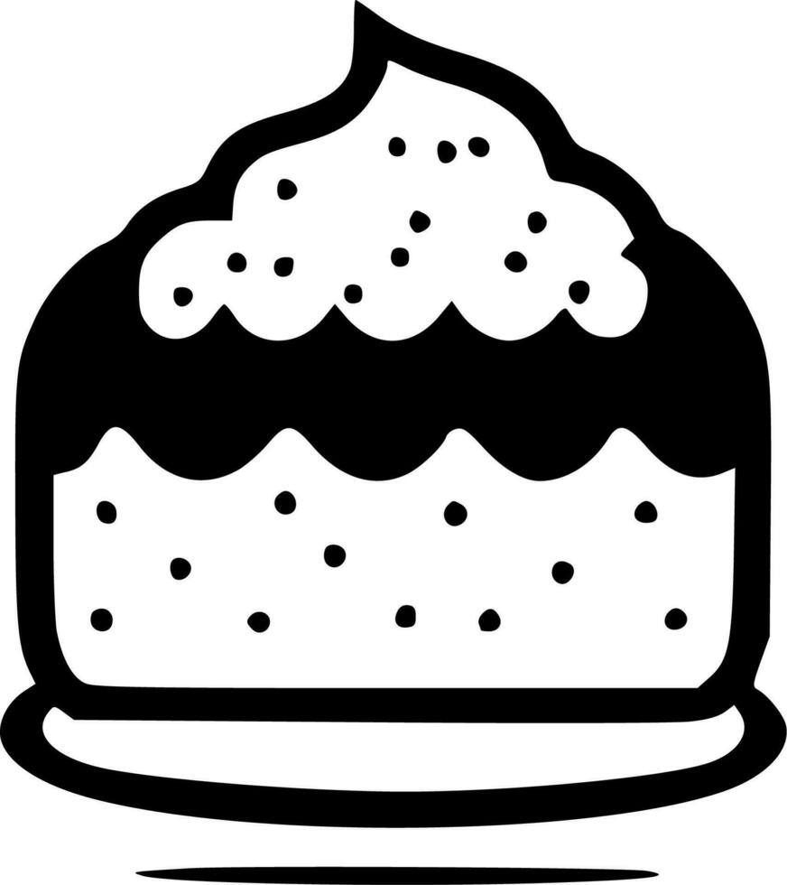 Kuchen, minimalistisch und einfach Silhouette - - Vektor Illustration