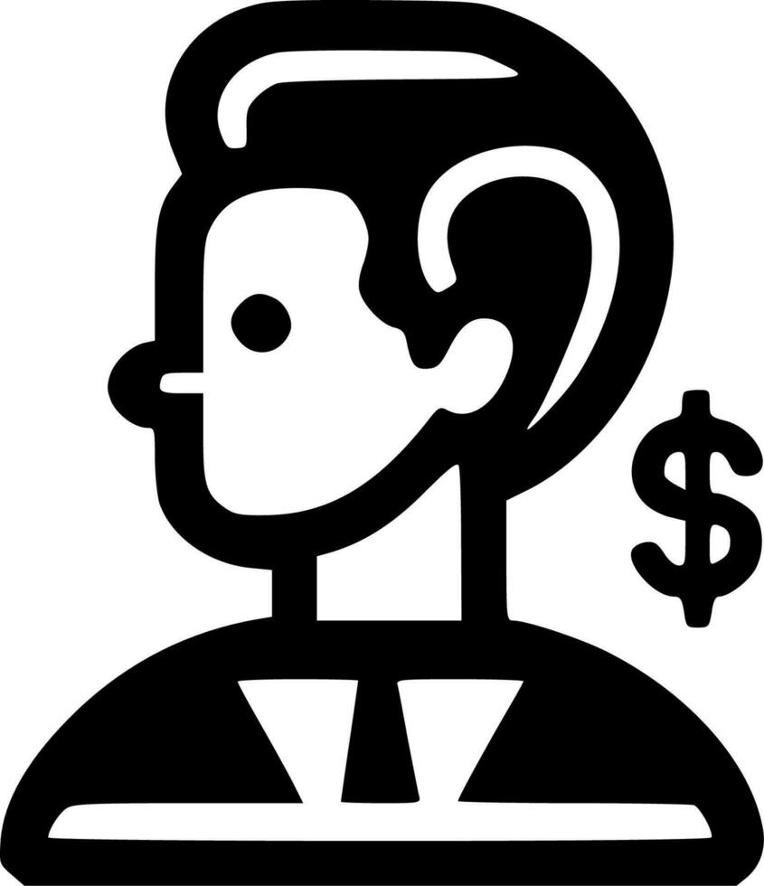 Geld, minimalistisch und einfach Silhouette - - Vektor Illustration