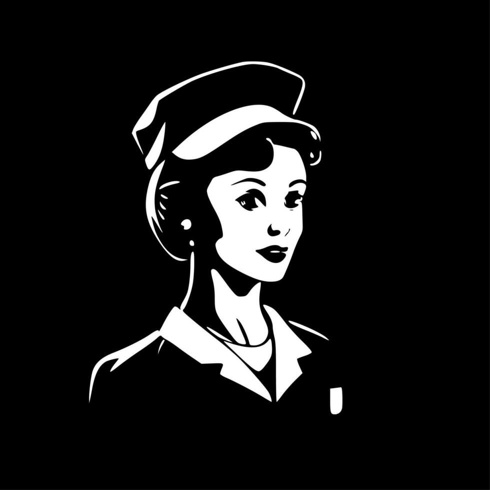 sjuksköterska - hög kvalitet vektor logotyp - vektor illustration idealisk för t-shirt grafisk