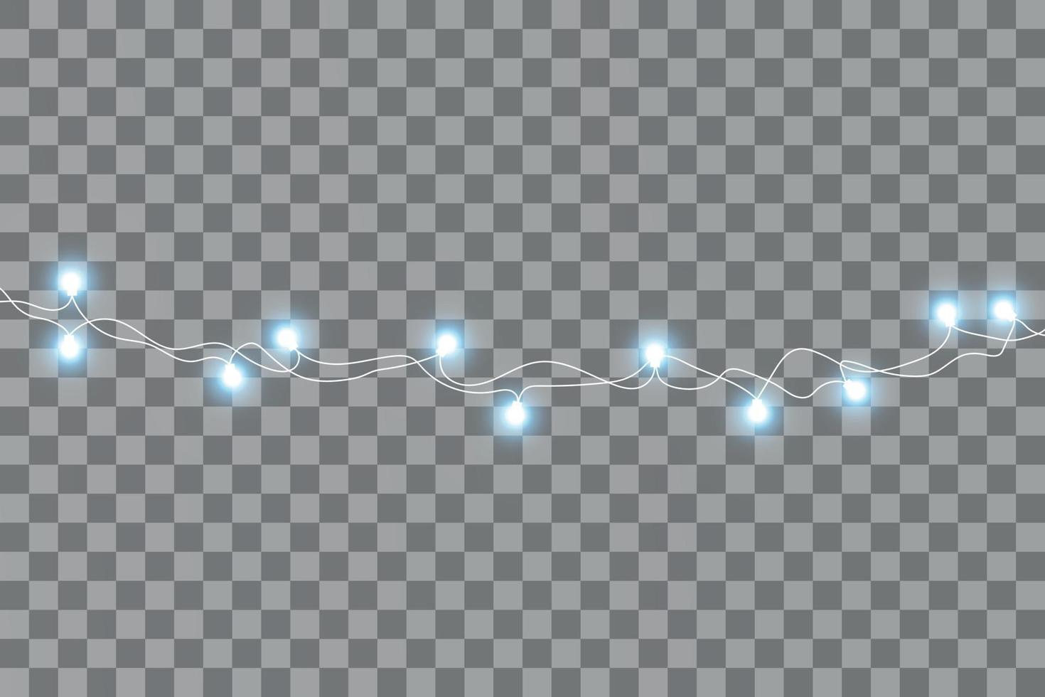 Weihnachtslichter lokalisiert auf transparentem Hintergrund vektor