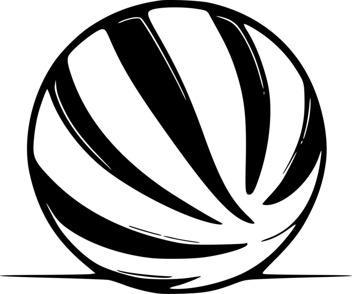 volleyboll - minimalistisk och platt logotyp - vektor illustration