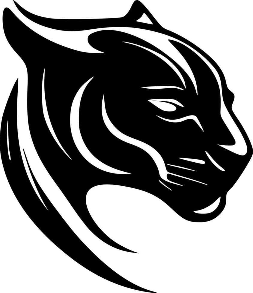 Panther - - schwarz und Weiß isoliert Symbol - - Vektor Illustration