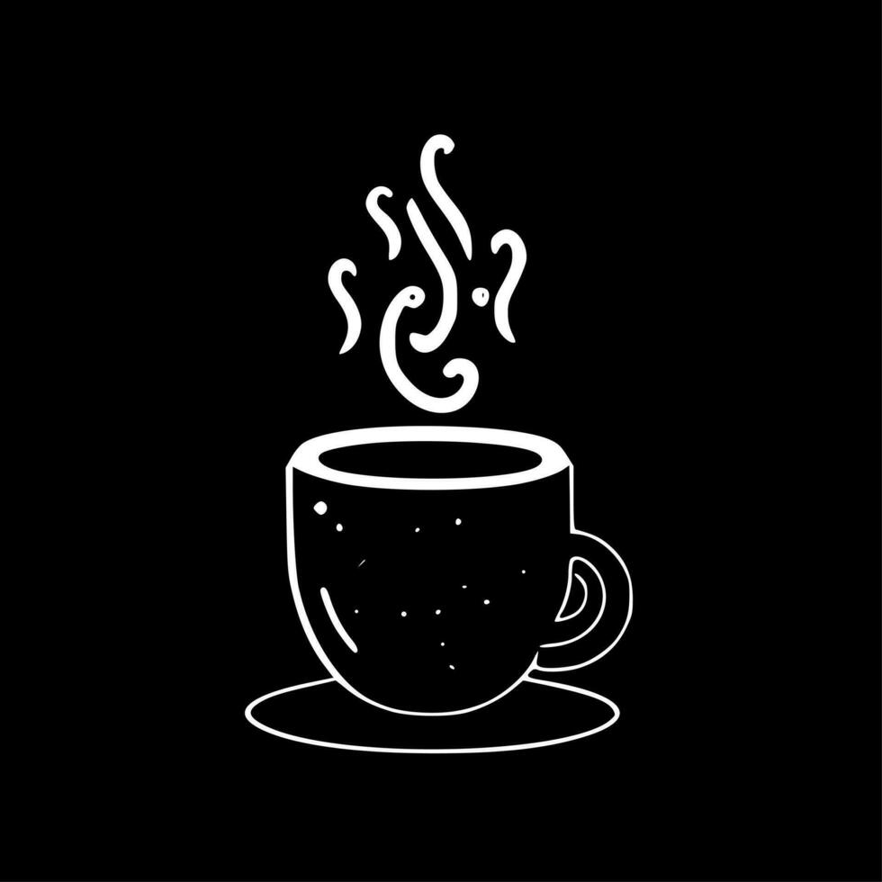 Kaffee - - minimalistisch und eben Logo - - Vektor Illustration