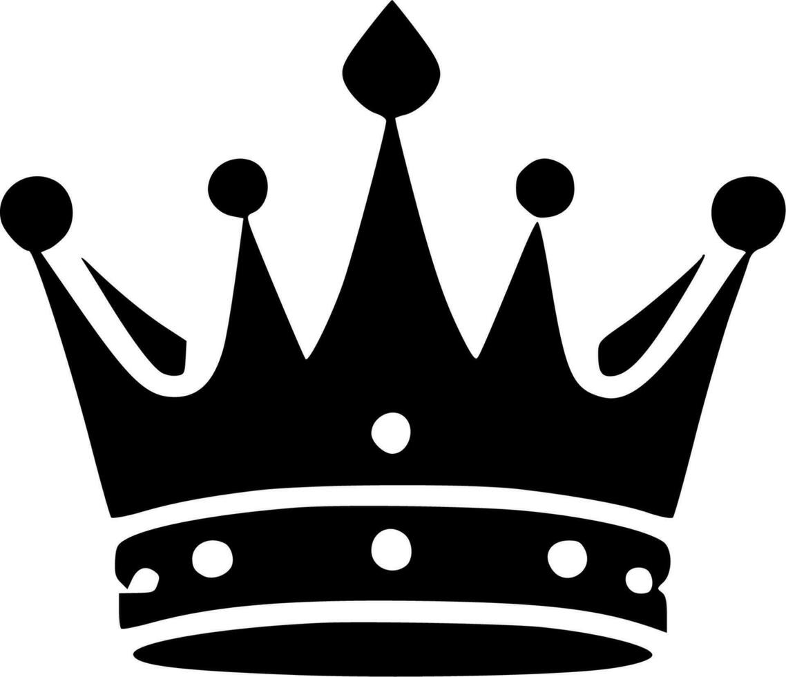 krona - minimalistisk och platt logotyp - vektor illustration