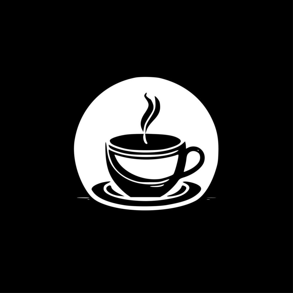 Kaffee, minimalistisch und einfach Silhouette - - Vektor Illustration