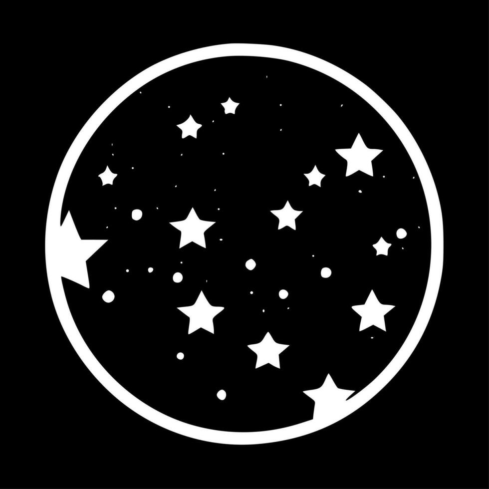 stjärnor - minimalistisk och platt logotyp - vektor illustration