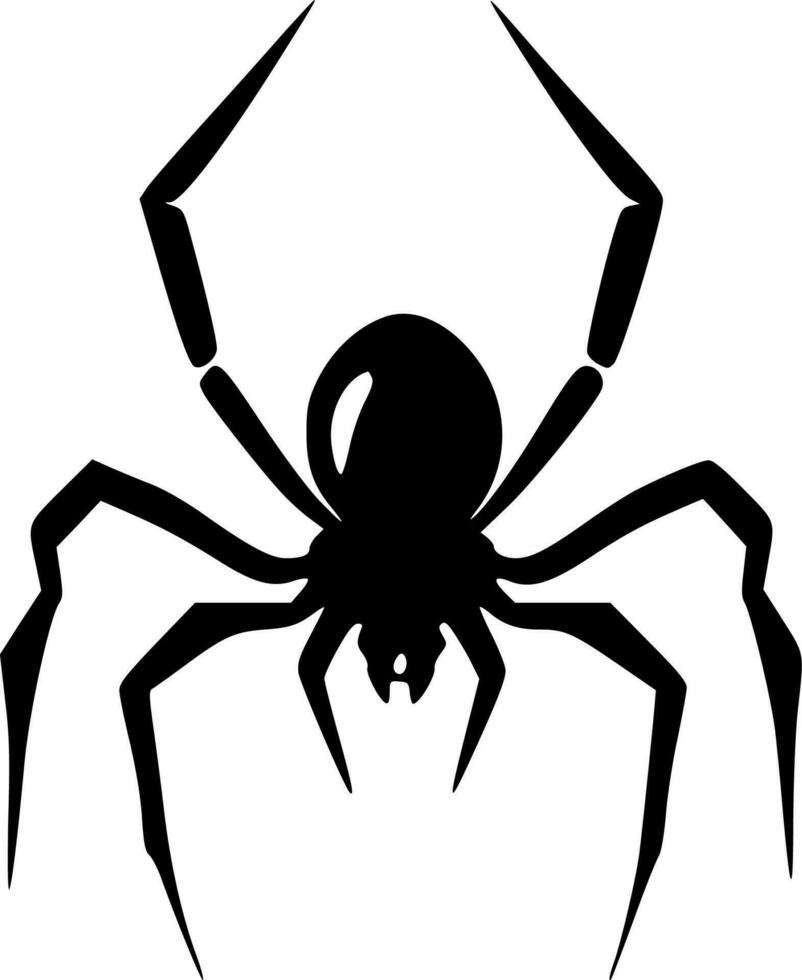 Spinne - - minimalistisch und eben Logo - - Vektor Illustration