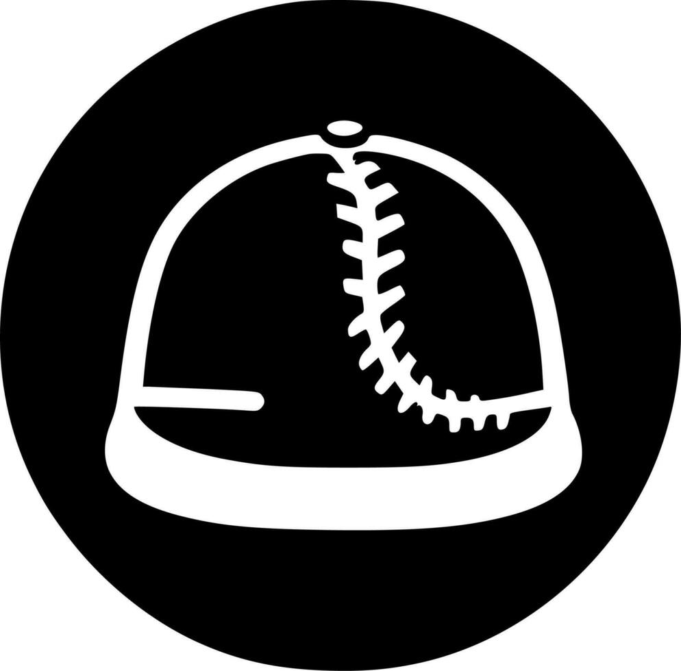 Baseball - - minimalistisch und eben Logo - - Vektor Illustration