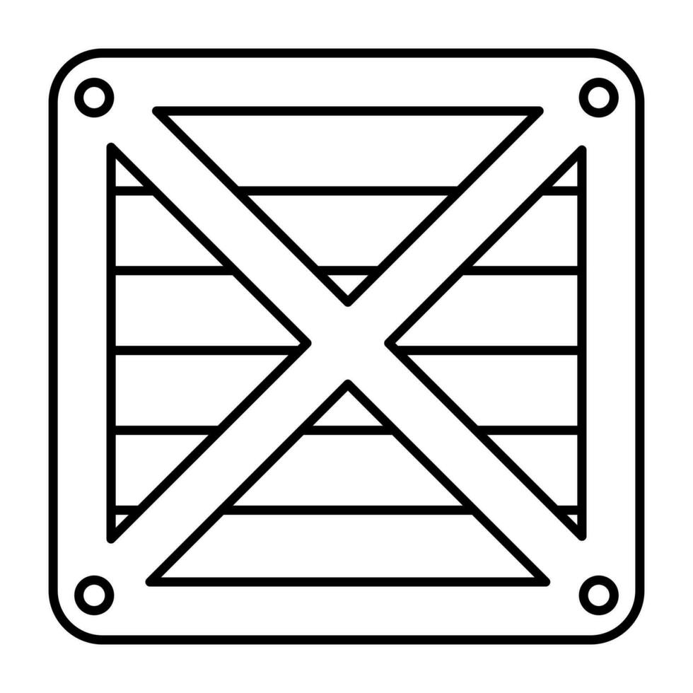 ein einzigartig Design Symbol von hölzern Box vektor