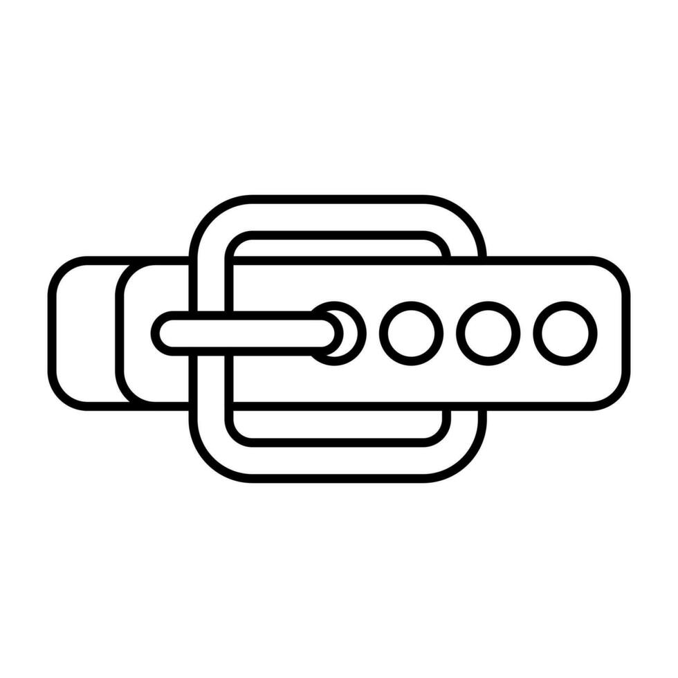 Hüftgurt-Symbol, editierbarer Vektor