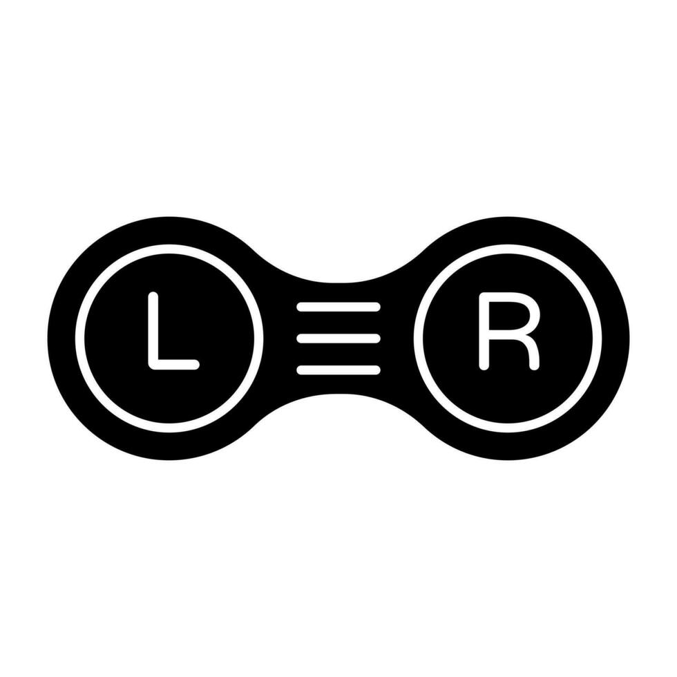 ein Symbol Design von Kontakt Linse vektor