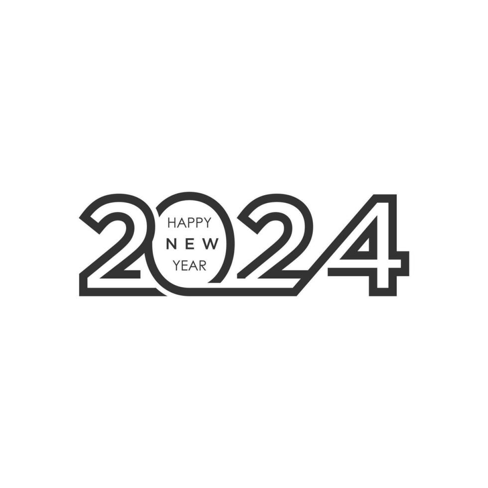 2024 logotyp design vektor med kreativ unik stil premie vektor