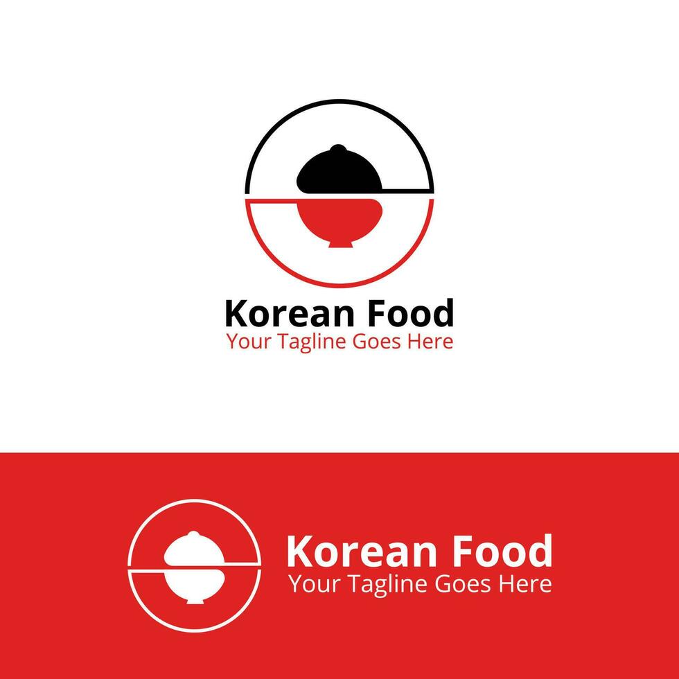 Koreanisch Essen Logo Vektor Design