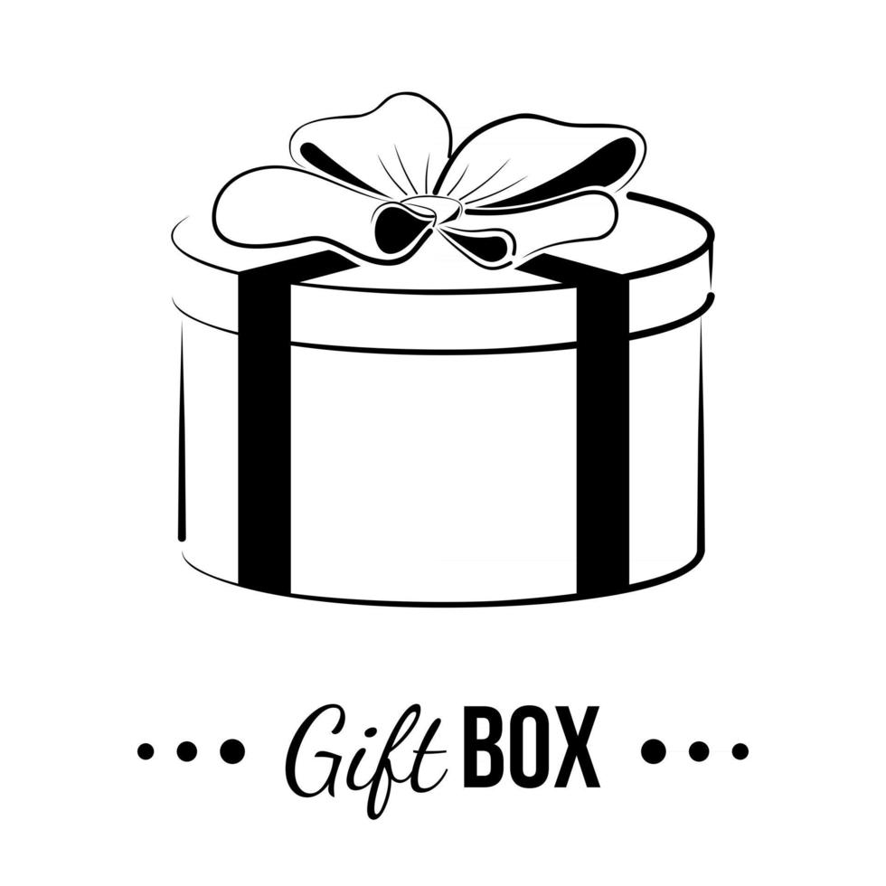 Geschenkbox lokalisiert auf weißem Hintergrund vektor