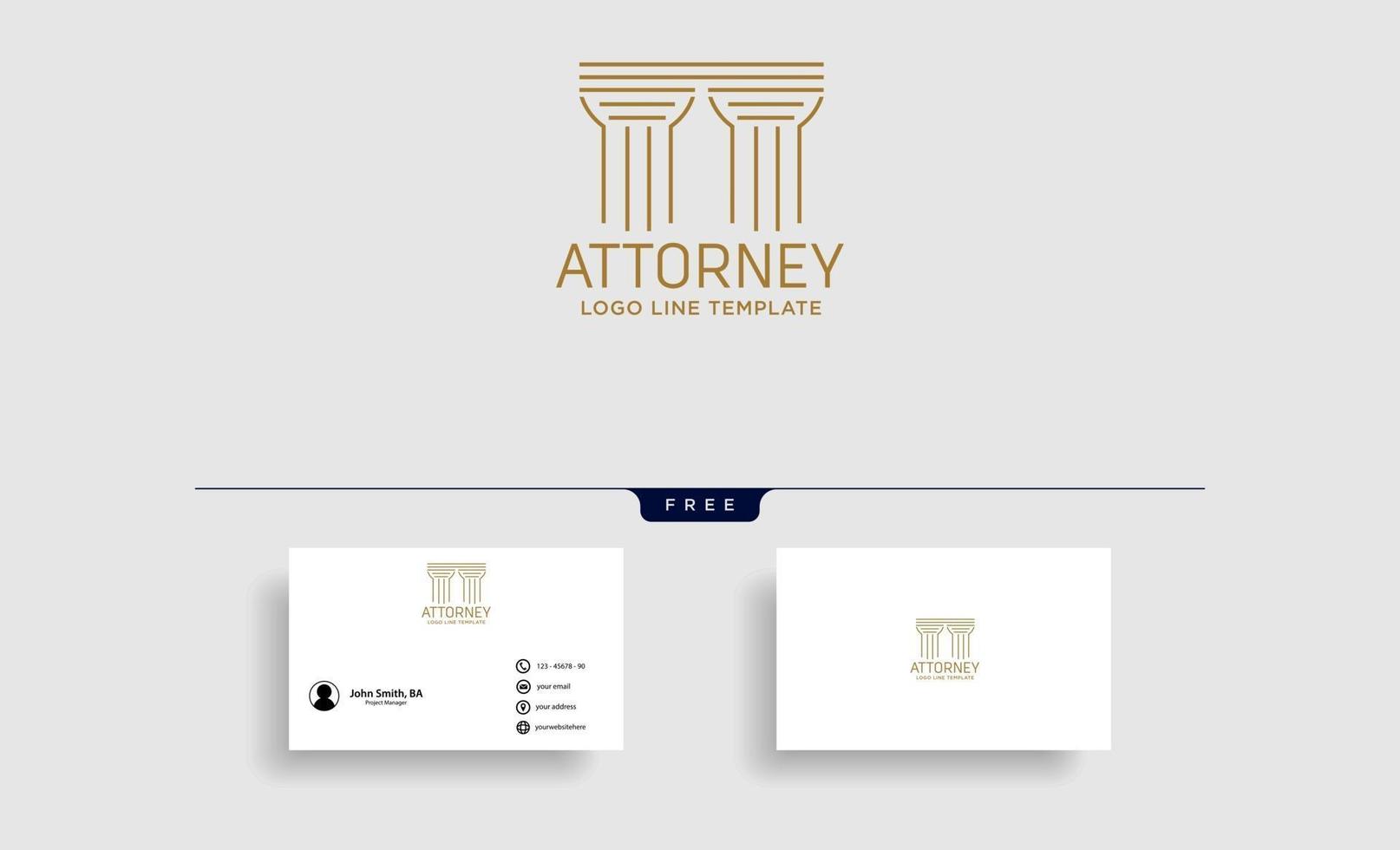elegant advokat logotyp linje design mall illustration vektor