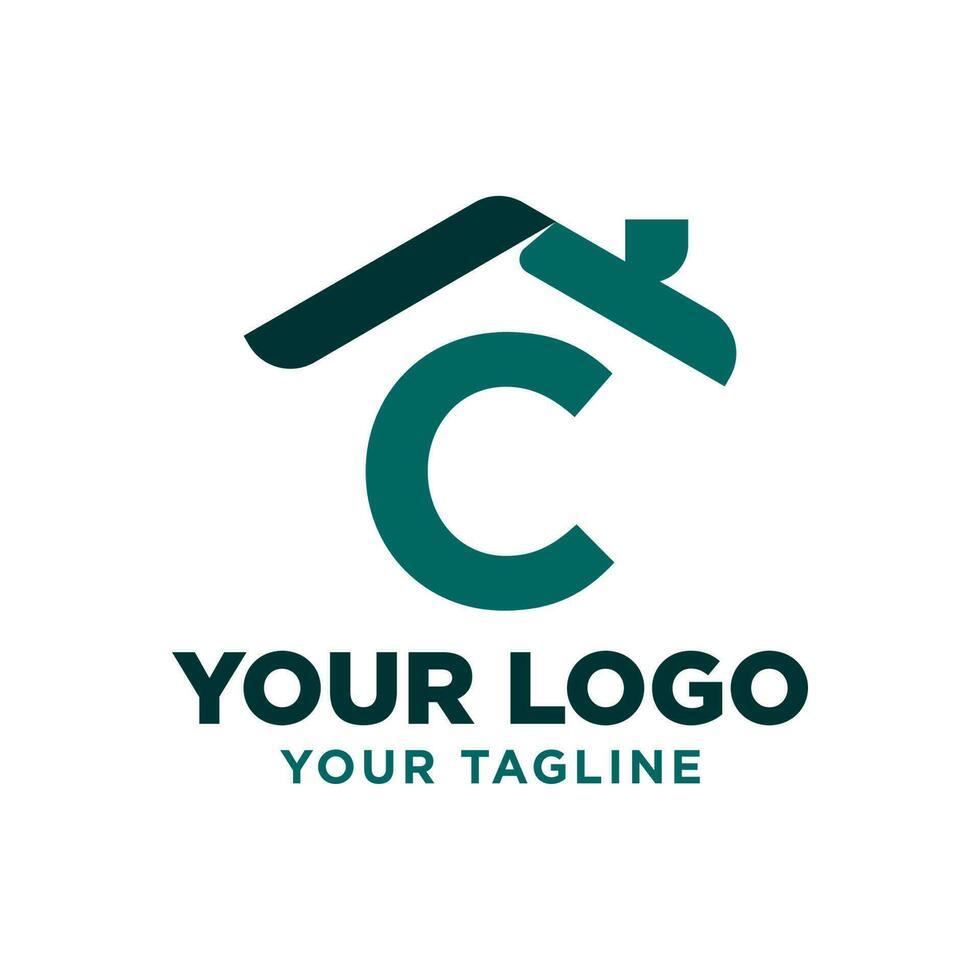 brev c tak vektor logotyp design