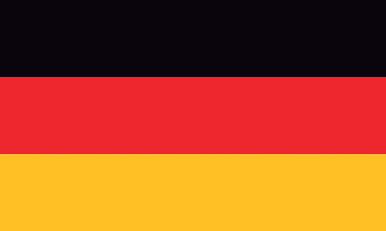vektorielle Darstellung der deutschen Flagge vektor