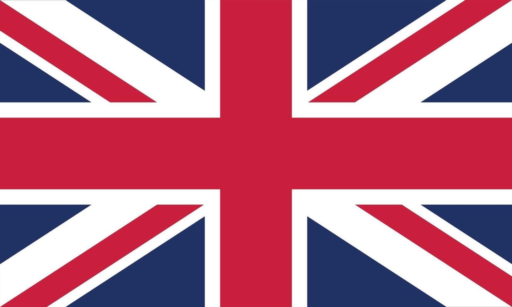 vektorillustration av Förenade kungarikets flagga vektor