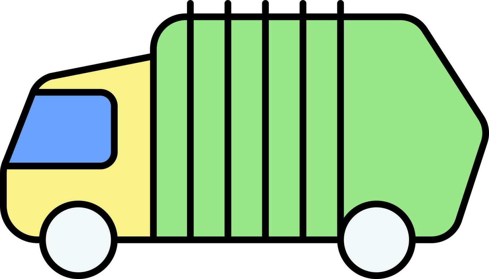 bunt Müll LKW Symbol. vektor