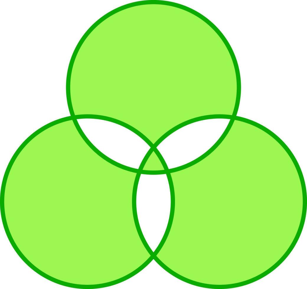 grön och vit Färg modell ikon eller symbol. vektor