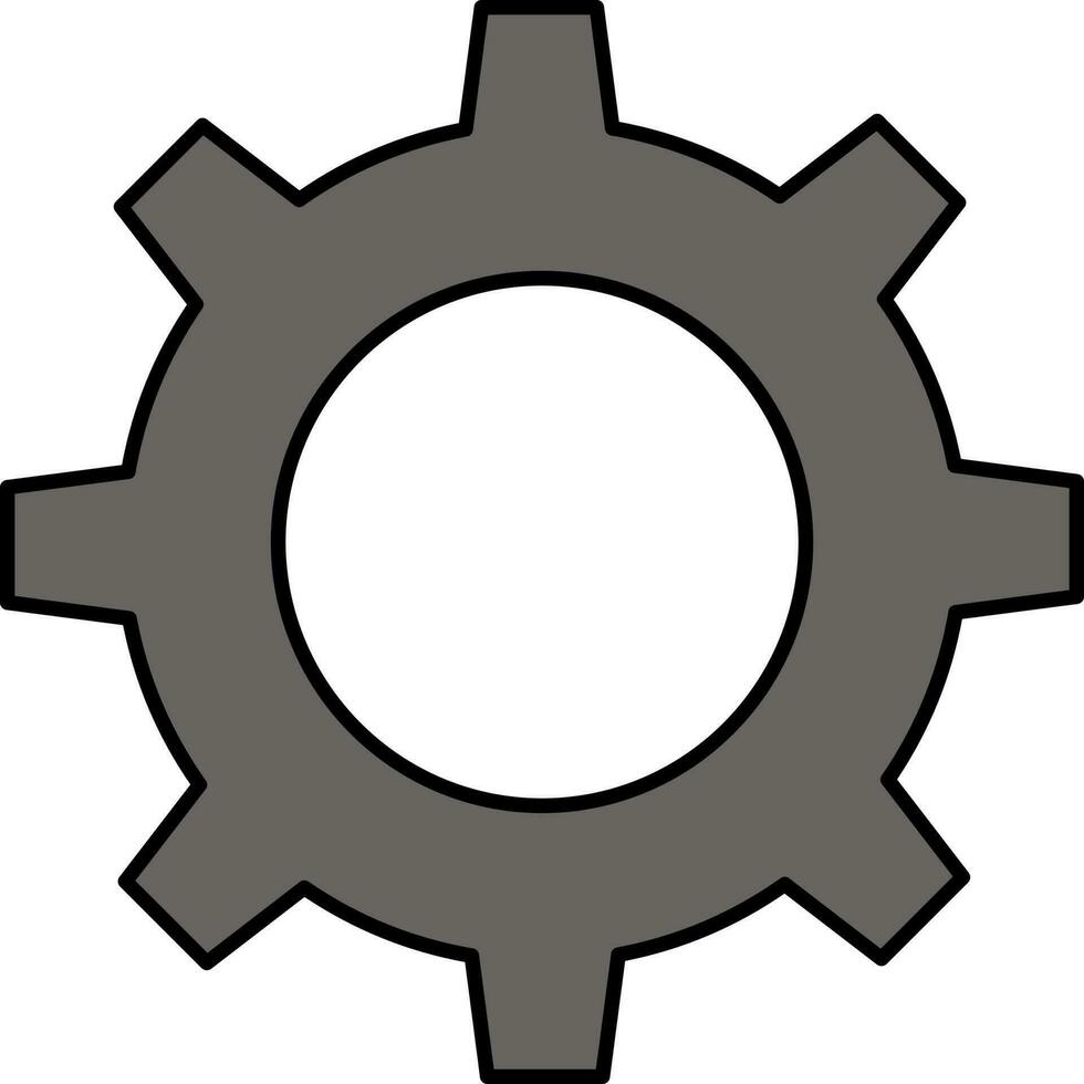 grå miljö ikon eller symbol i platt stil. vektor