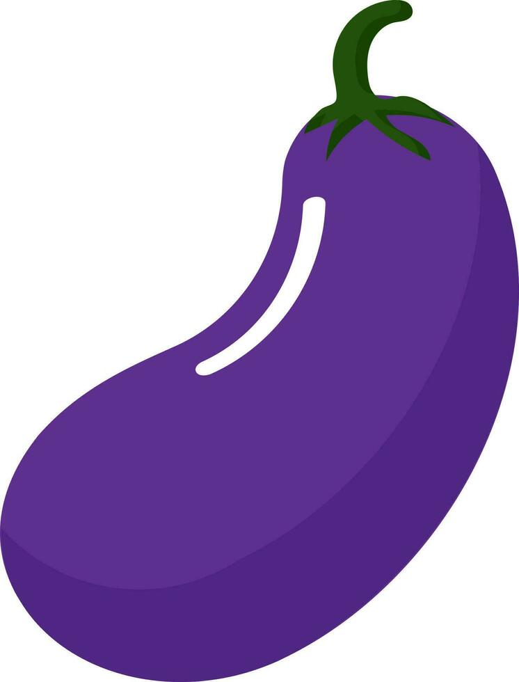 eben Stil lila Aubergine Element. vektor