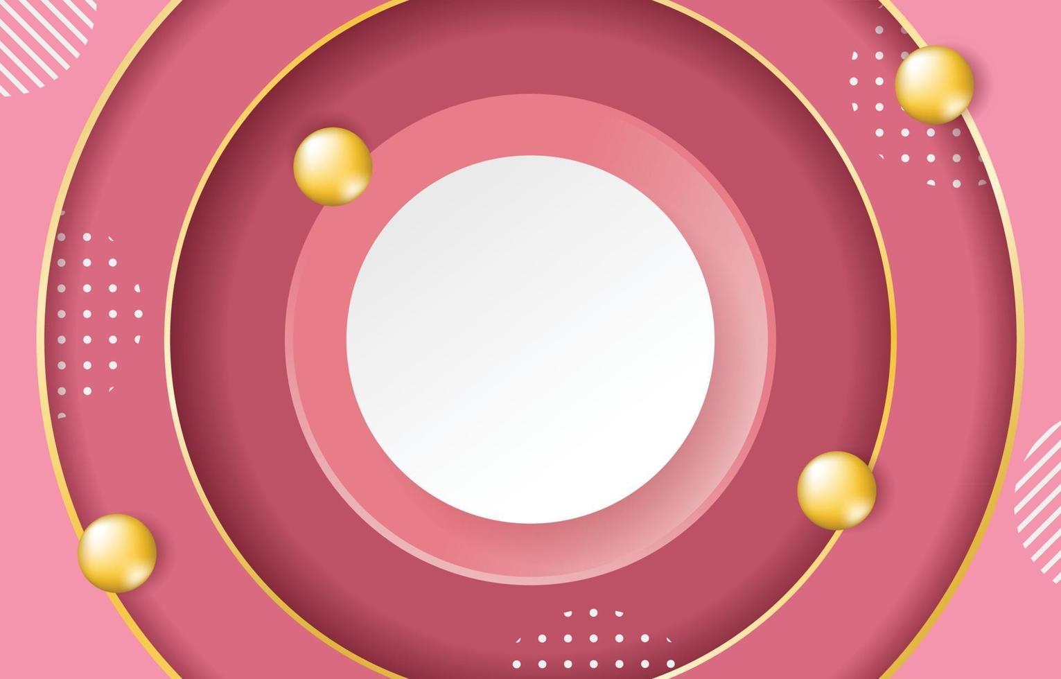 rosa Hintergrund mit einem Kreis in der Mitte vektor