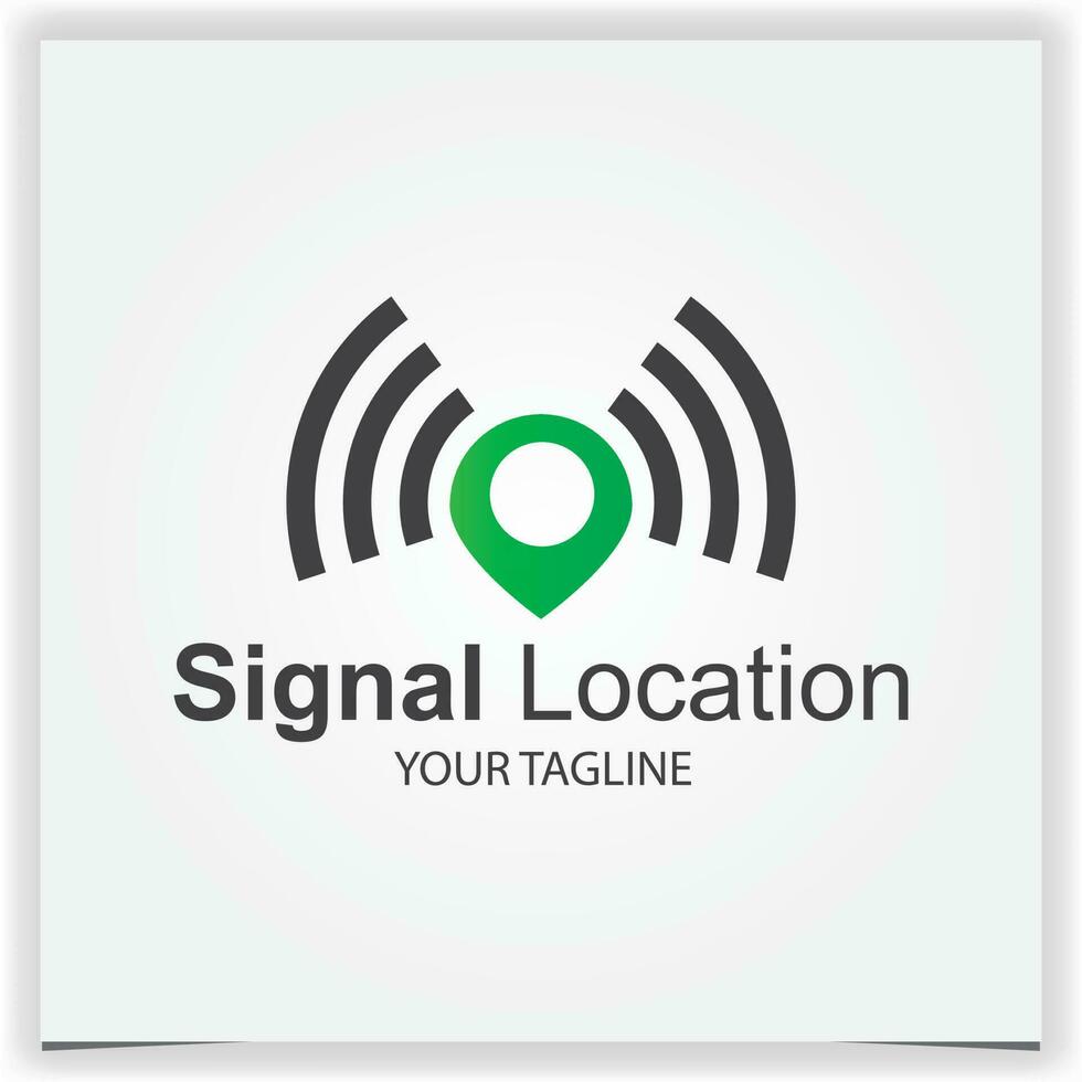 Signal Stift Ort Logo Design Prämie elegant Vorlage Vektor eps 10