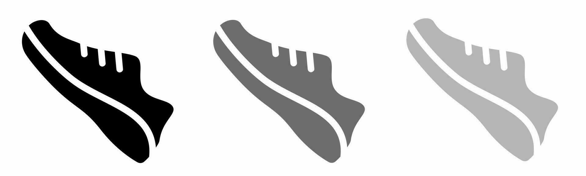 Schuh Symbol Illustration Sammlung. Lager Vektor. vektor