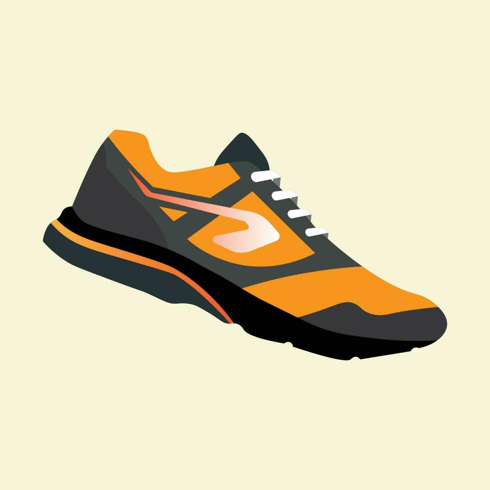 Sport Schuhe . Konzept. eben Design. Vektor Illustration. Sport Schuhe im eben Stil. Sport Schuhe Seite Sicht. Mode Sport.