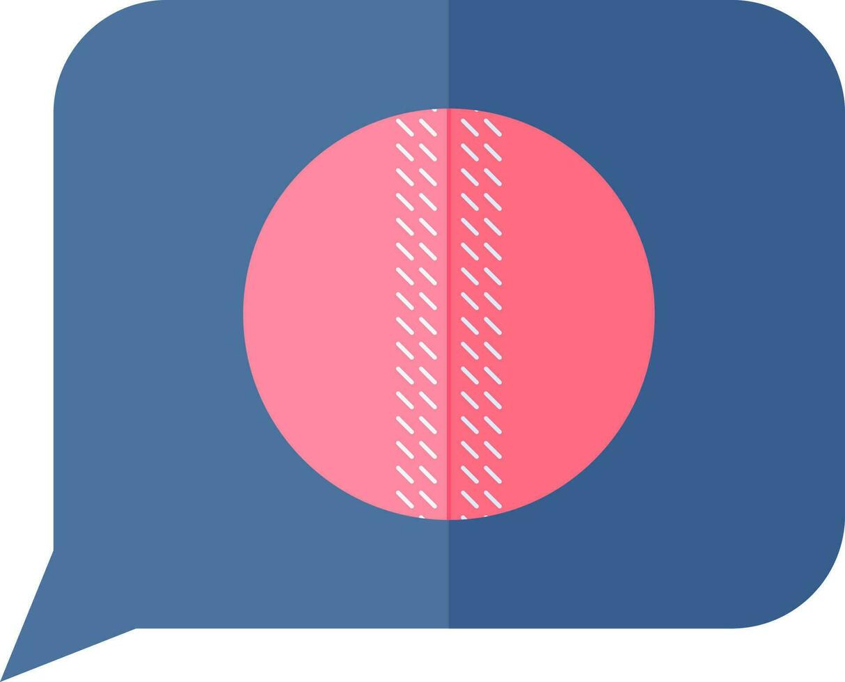 chatt låda ikon i blå och rosa Färg. vektor