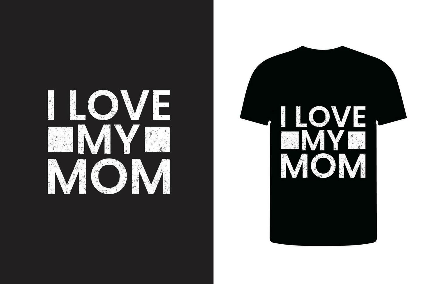 jag kärlek min mamma typografi t skjorta design vektor
