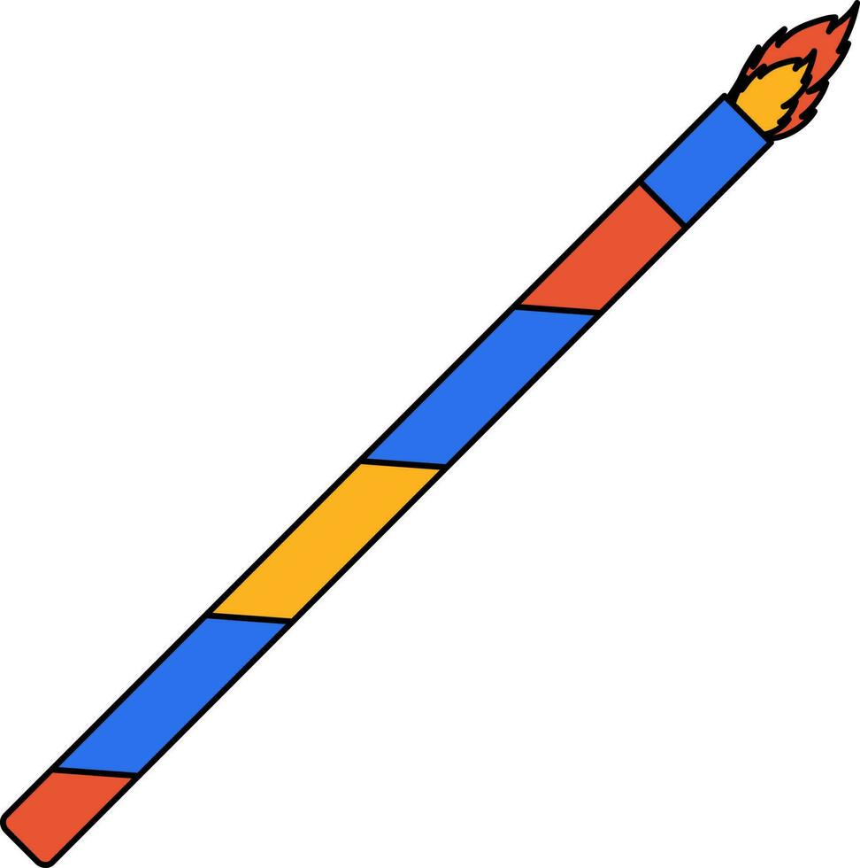 eben Stil Feuerwerk Stock Symbol im Mehrfarbig. vektor