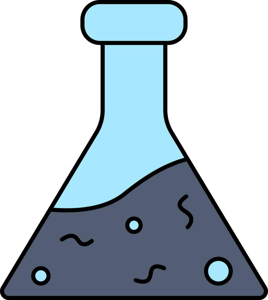 Flasche Symbol im Blau Farbe. vektor