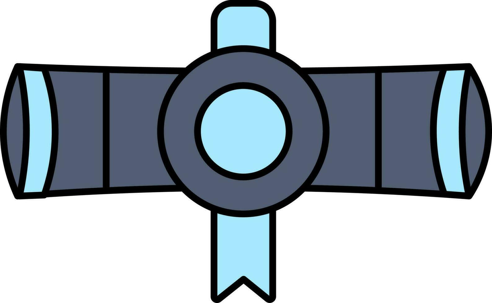 Diplom Symbol im Blau Farbe. vektor