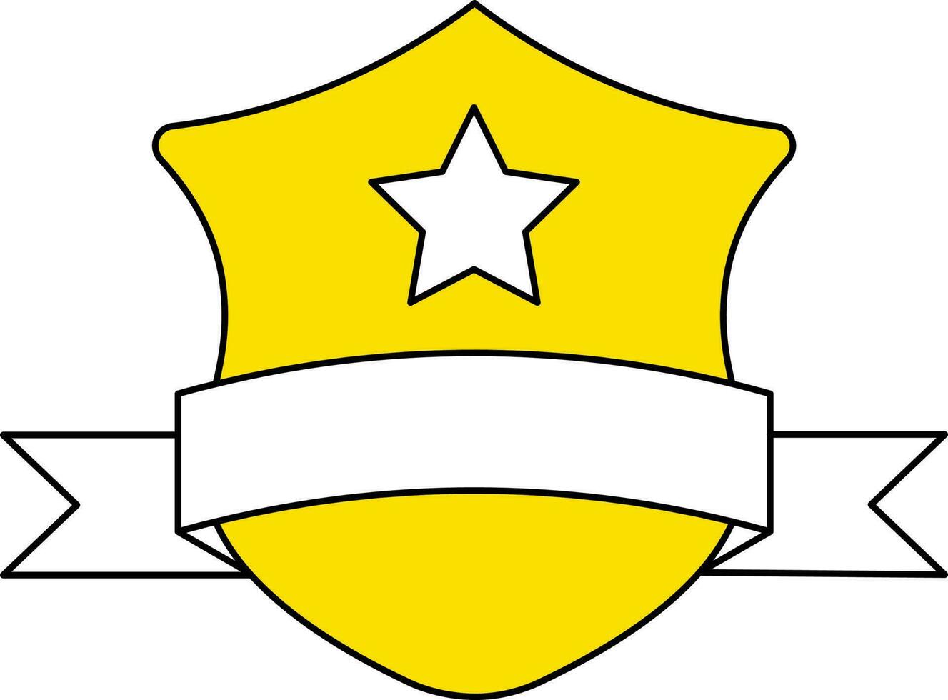 Illustration von vergeben Schild Symbol im Weiß und Gelb Farbe. vektor