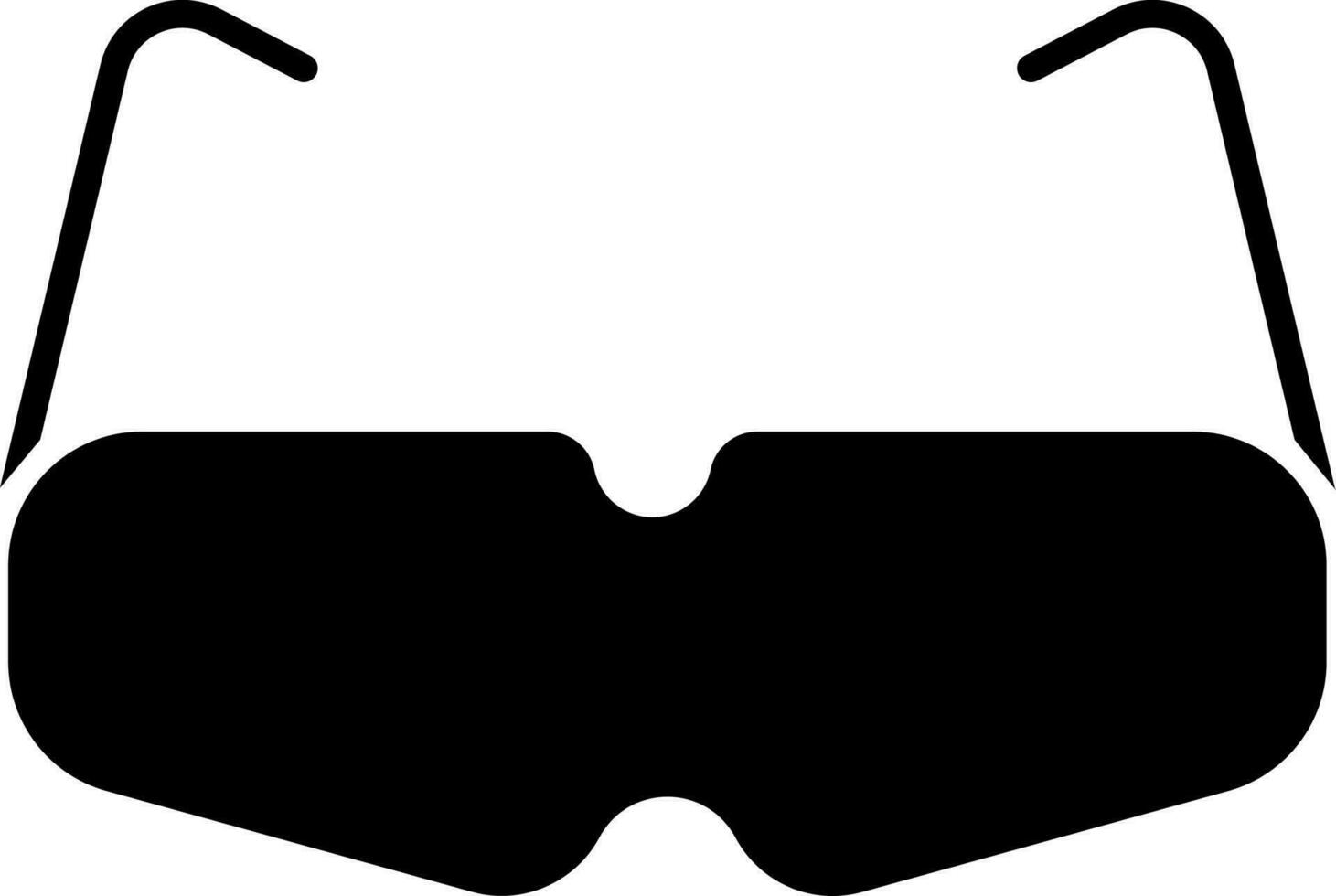 isolerat glasögon ikon. vektor