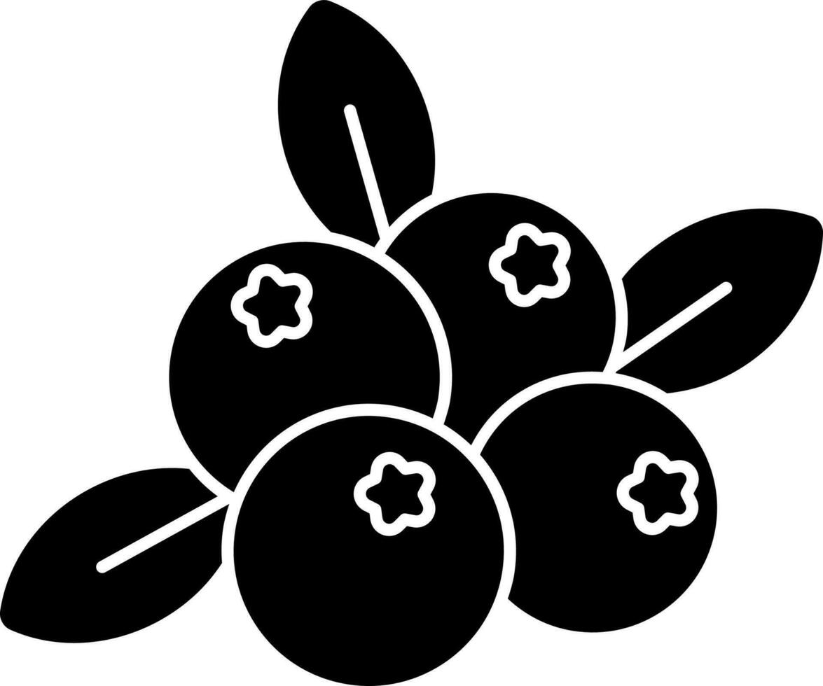 Cranberry Glyphe Symbol vektor