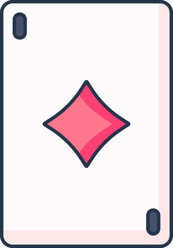 spielen Karten Symbol im Blau und Rosa Farbe. vektor