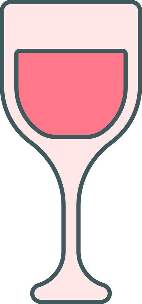 trinken Glas Symbol im Rosa Farbe. vektor