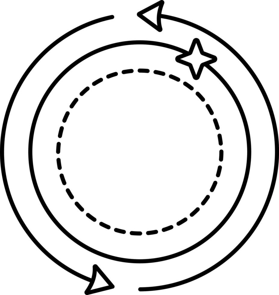 Geld Rückkehr oder Rückerstattung Symbol im Linie Kunst. vektor